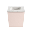 MONDIAZ TURE-DLUX Meuble WC 40cm Rosee. Lavabo EDEN Ostra position milieu. Sans trou de robinet. SW1104997