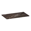 BRAUER Artificial Marble Plan sous vasque - 80x46x2cm - sans trou de robinet - composite - Copper Brown SW957291