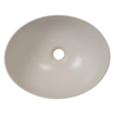 Plieger Scale bac à encastrer en céramique ovale 39x32x17,5cm blanc mat SW94938