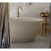 Zeza Element Vrijstaand Bad - 175x76x60cm - solid surface - mat wit SW1208806