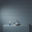 Clou Vale fontein 22cm Keramiek rond zonder kranenbank mat blauw SW809543