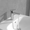 Villeroy & Boch O.novo Eengreeps wastafelkraan - zonder Push-Open afvoergarnituur - chroom SW1148831