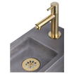 Differnz ravo coffret lave-mains béton gris foncé robinet droit or 38.5x18.5x9cm SW705457