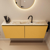 MONDIAZ TURE-DLUX 120cm meuble de WC Ocher. EDEN lavabo Frappe position milieu. Avec 1 trou de robinet. SW1102894