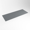 Mondiaz TOP 23 Plan sous vasque - 110x23.5x0.9cm - compatible comme plan de meuble - solid surface - Plata SW1019674