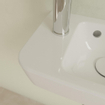 Villeroy & Boch O.novo lave-mains 36X25cm - 1 trou de robinet à gauche avec trop-plein ceramic+ blanc SW448500