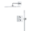 GROHE Grohtherm Perfect Cube Doucheset - inbouw thermostaat - hoofddoucheset - 31cm - chroom SW1077362