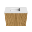 Mondiaz JOYA 50cm meuble de toilette - couleur Oak - Vasque FAYE position Gauche 1 trou de robinet couleur Talc. SW1421092