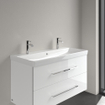 Villeroy & Boch Avento lavabo meuble - 100x47cm - 2 trous de robinet avec trop-plein blanc SW59853