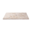 Saniclass Travertine Topblad - 80x46cm - 1 kraangat - 1 sifon-uitsparing - gemeleerd natuursteen SW1242428