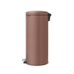 Brabantia NewIcon Poubelle à pédale - 30 litres - seau intérieur en plastique - satin taupe SW1117496