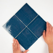 Terravito Viondo wandtegel - 13x13cm - 10mm - Vierkant - Marine blauw Glans SW542671