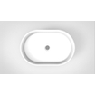 Arcqua Case vasque à poser - 55x36cm - Ovale - Marbre de synthèse Blanc Brillant SW767299