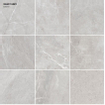 Terravito Covano carrelage mural et de sol - 60x60cm - 10mm - Carré - rectifié - effet marbre - gris mat SW405480