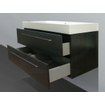 Saniclass Florence meuble 100x47cm 2 trous pour robinetterie Black Wood SW8271