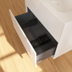 Villeroy & Boch Finion meuble bas pour lavabo - avec 2 tiroirs et 79.6x59.1x49.8cm - pour lavabo meuble 4164 80/81/84 blanc brillant SW106675
