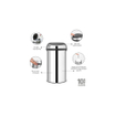 Brabantia Touch Bin Afvalemmer - 60 liter - brilliant steel SW1117342