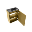 MONDIAZ TURE-DLUX Meuble toilette - 40cm - Oro - EDEN - vasque Lava - position droite - 1 trou de robinet SW1103917