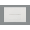 QeramiQ Push Bedieningsplaat - voor Geberit UP320 inbouwreservoir - dualflush - rechthoekige knoppen - kunststof wit glans SW706187
