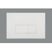 QeramiQ Push Plaque de déclenchement - pour réservoir encastré Geberit UP320 - double chasse - boutons rectangulaires - matière synthétique blanc brillant SW706187