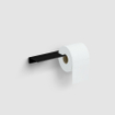 Clou Fold toiletrolhouder zonder klep met planchet mat zwart SW417042