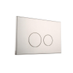 FugaFlow Metal Plaque de commande - pour réservoir Geberit UP320 - 24.4x16.2cm - dualflush - boutons ronds - métal - Blanc mat SW999930