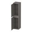 BRAUER Adore Wavy armoire haute - 160x35x35cm - 2 portes - ouvrant à gauche ou à droite - sans poignée - taupe mat SW1198522