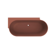 Arcqua Havana Baignoire demi-îlot - 170x80cm - gauche - terracotta mat SW1224205