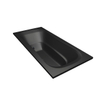 Xenz Nassau Duobad - 200x90x52 - afvoer Midden - acryl - ebony SW103309