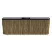 Mondiaz JOYA Meuble de salle de bains 123,2cm - arrondis gauche et droite couleur Dusk - Vasque FAYE position Milieu 1 trou de robinet couleur Urban SW1421716