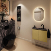 MONDIAZ TURE-DLUX Meuble toilette - 60cm - Oro - EDEN - vasque Lava - position centrale - 1 trou de robinet SW1103903