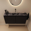 MONDIAZ TURE-DLUX Meuble toilette - 100cm - Urban - EDEN - vasque Lava - position centrale - sans trou de robinet SW1103653