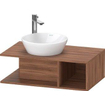 Duravit D-neo Meuble sous vasque 80x48x26cm sans tiroir Noyer mat SW641234