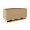Mondiaz FLOTT wastafelonderkast - 100x45x50cm - 1 lade - uitsparing midden - softclose - Oro SW1015223