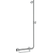 Hansgrohe Unica Comfort Barre de douche 110cm droite avec poignée gauche chrome blanc SW66577