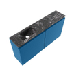 MONDIAZ TURE-DLUX Meuble toilette - 100cm - Jeans - EDEN - vasque Lava - position gauche - 1 trou de robinet SW1103846