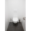 Geberit Inbouwreservoir UP320 met QeramiQ metal bedieningsplaat - dualflush - ronde knoppen - metaal wit mat SW976087