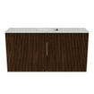 Mondiaz JOYA-DLUX 80cm toiletmeubel - kleur Walnut - Wastafel FAYE positie Midden 1 kraangat kleur Opalo. SW1422537