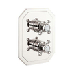 Robinet de douche Crosswater Belgravia - encastré - thermostatique - sans partie encastrable - 2 voies - nickel SW487250