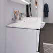Duravit ME by Starck lavabo pour meuble 103x49cm avec 1 trou de robinet avec trop-plein avec WonderGliss blanc 0300959