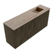 Mondiaz JOYA-DLUX 90cm toiletmeubel - kleur Shadow - Wastafel FAYE positie Rechts 1 kraangat kleur Saba. SW1425123