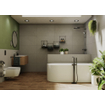 GROHE Essence New Afbouwdeel vrijstaande badkraan - omstel - draaibare uitloop 27.7cm - handdouche - doucheslang - brushed hard graphite OUTLETSTORE STORE34122