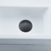 QeramiQ Lave-mains Kit lave-mains - 37.5x18.5x9cm - céramique - trou de robinet gauche - robinet lave-mains gunmetal - bonde de vidage - siphon abaissé - Mat blanc SW1232762
