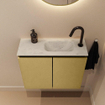 MONDIAZ TURE-DLUX Meuble toilette - 60cm - Oro - EDEN - vasque Opalo - position droite - 1 trou de robinet SW1104434