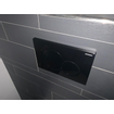Geberit Sigma01 bedieningplaat, 2-toets spoeling frontbediening voor toilet 24.6x16.4cm git zwart 0700524