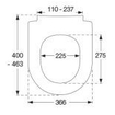 Pressalit Sway d2 zitting met softclose en lift-off mat zwart SW296548