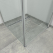 Saniclass Neptune Douchecabine - 1 draaideur - Zijwand - 80x80x200cm - 6mm veiligheidsglas - anti kalk - chroom SW238230