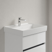 Villeroy & Boch Collaro lavabo - 60x47cm - sans trop-plein 1 trou de robinet ceramic+ stone white SW358312