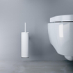 Clou Flat ensemble balai de toilettes 8x35cm modèle mural Blanc mat SW86600