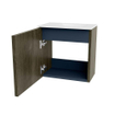 Mondiaz JOYA 40cm toiletmeubel - kleur Shadow - Wastafel FAYE positie Rechts Zonder kraangat kleur Talc. SW1421380